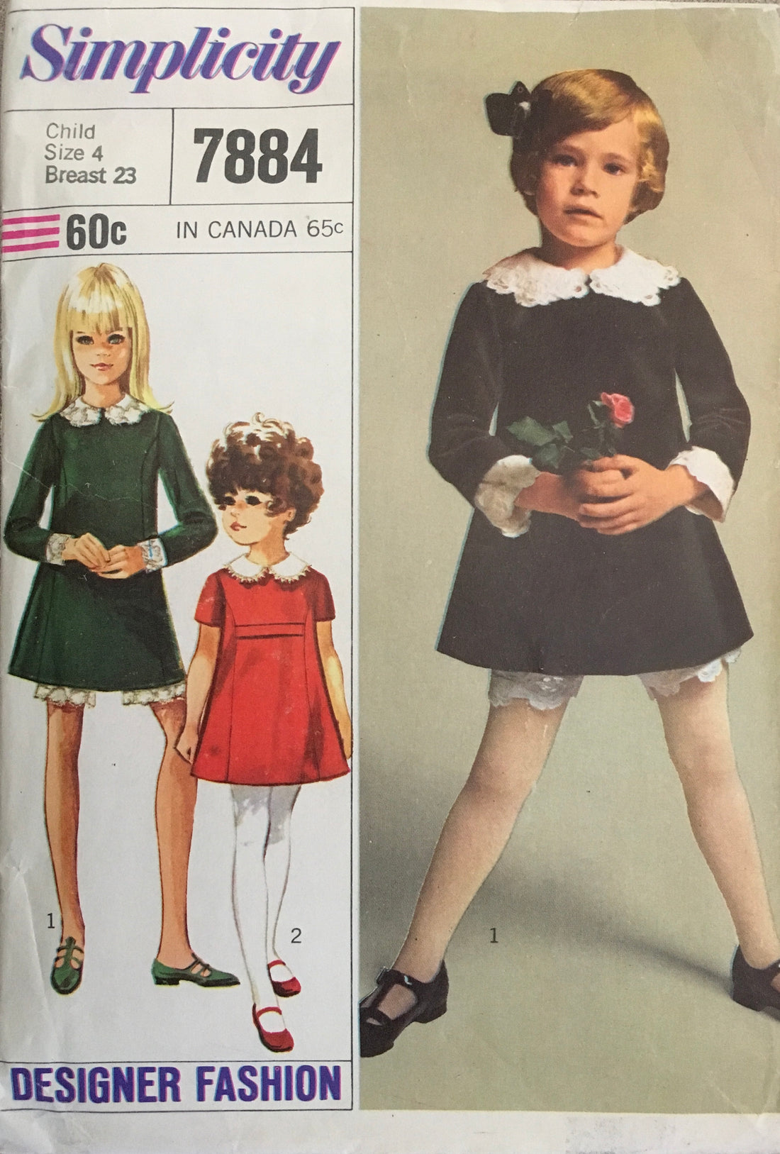 Simplicity 7884 Sewing Pattern (Vintage) CUT
