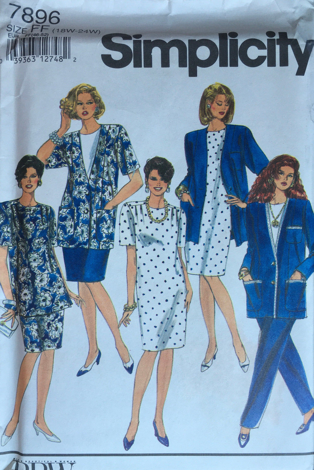 Simplicity 7896 Sewing Pattern (Vintage) UNCUT