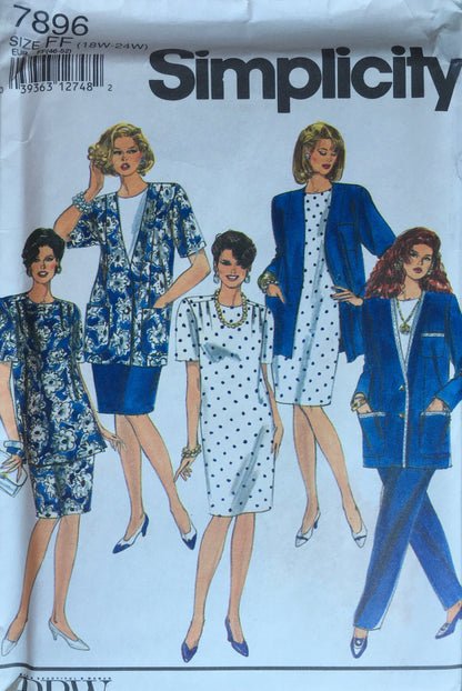 Simplicity 7896 Sewing Pattern (Vintage) UNCUT