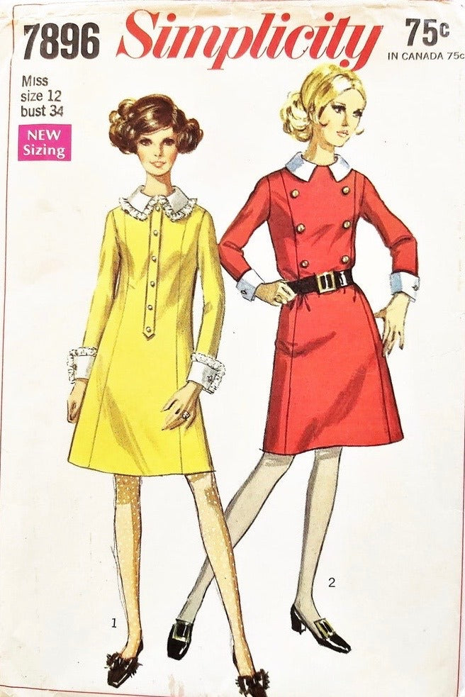 Simplicity 7896 Sewing Pattern (Vintage) UNCUT