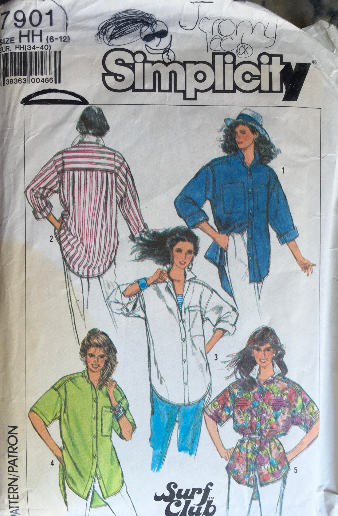 Simplicity 7901 Sewing Pattern (Vintage) CUT
