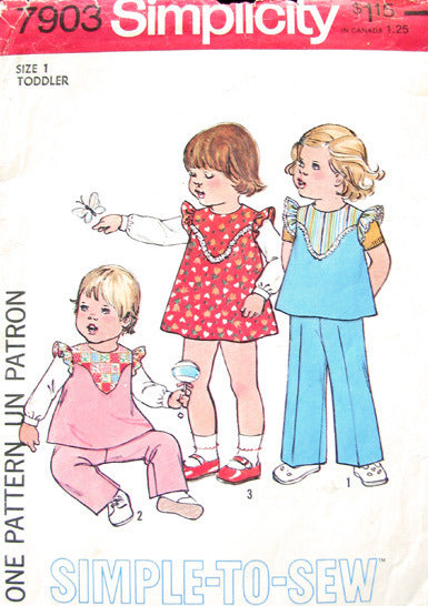 Simplicity 7903 Sewing Pattern (Vintage) UNCUT