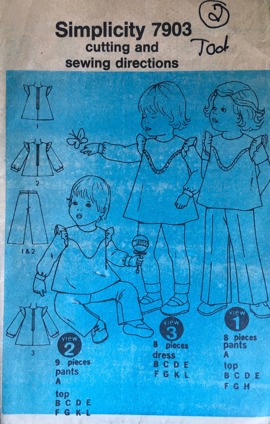 Simplicity 7903 Sewing Pattern (Vintage) UNCUT