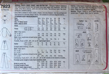 Simplicity 7923 Sewing Pattern (Vintage) CUT