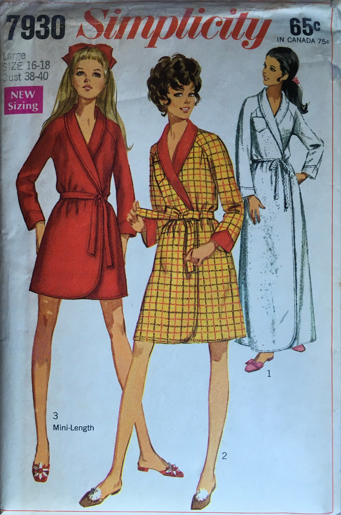 Simplicity 7930 Sewing Pattern (Vintage) CUT