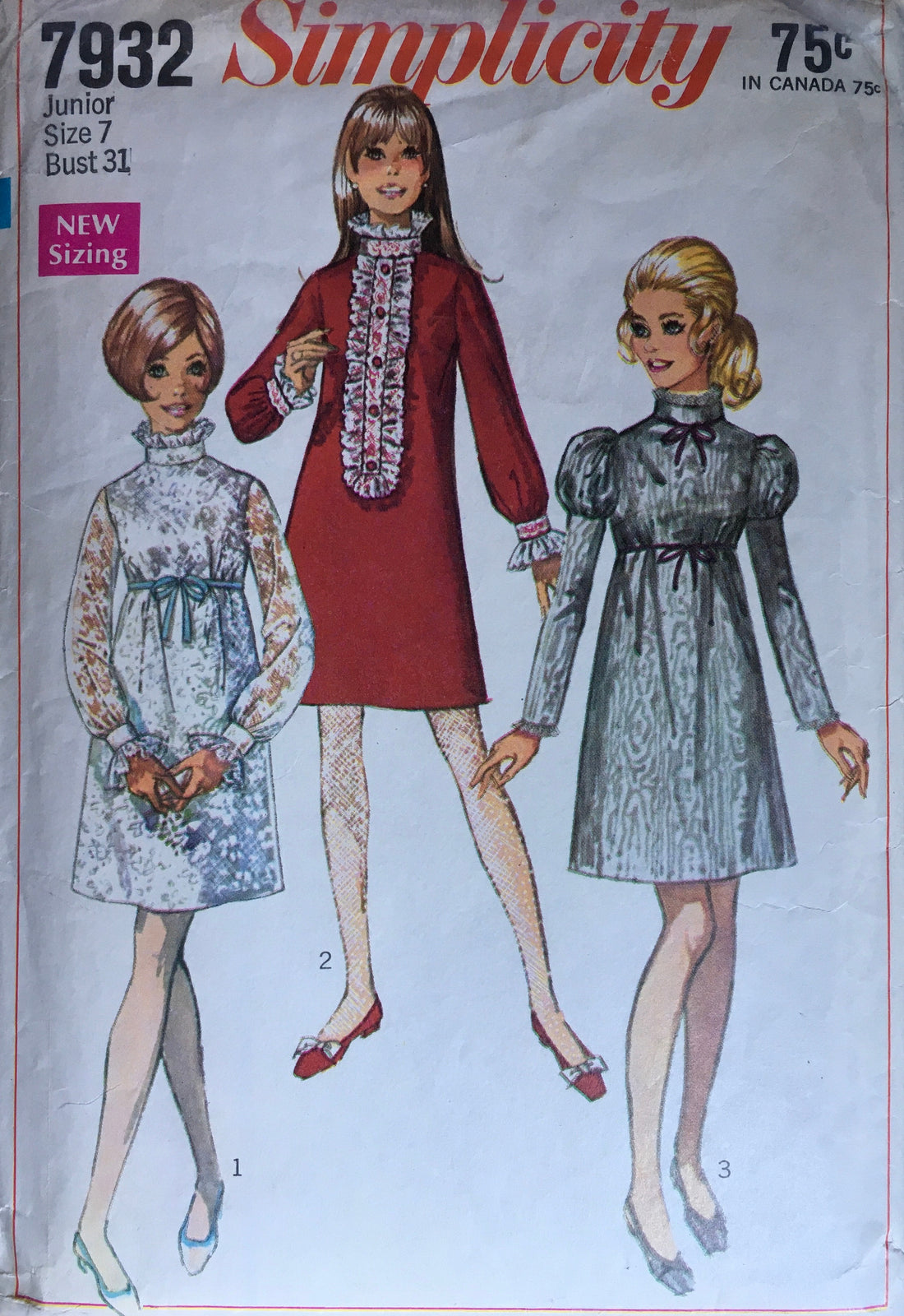 Simplicity 7932 Sewing Pattern (Vintage) CUT
