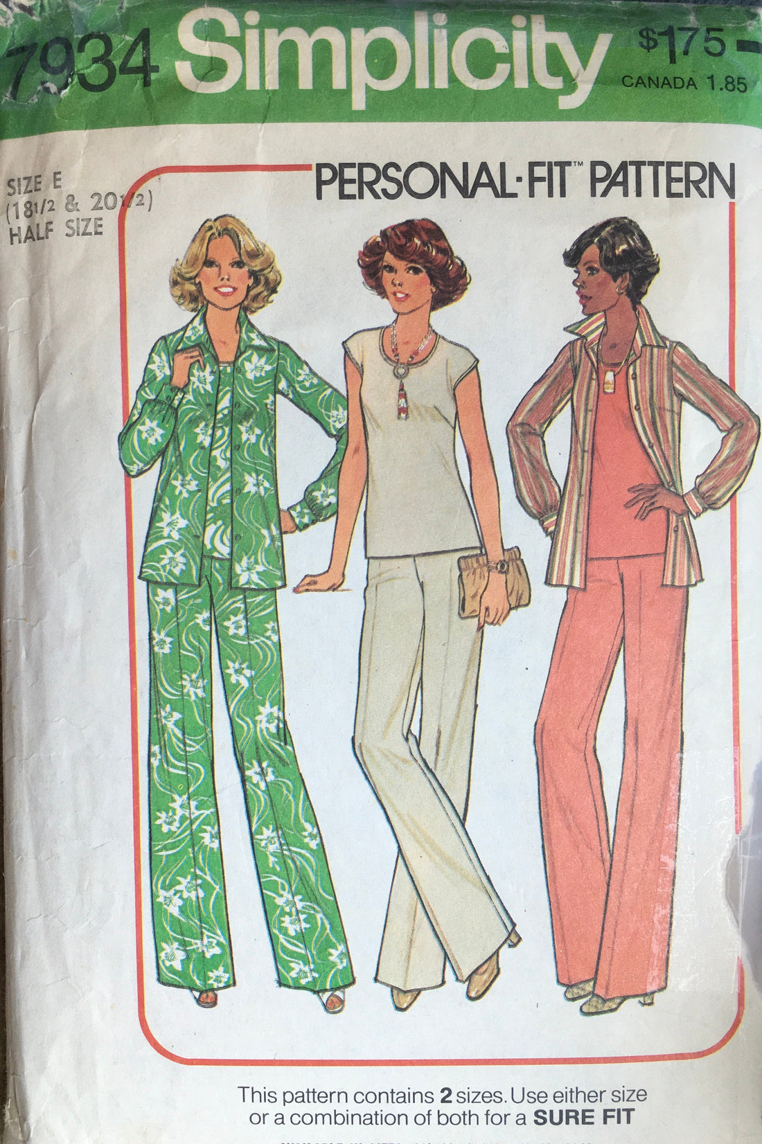 Simplicity 7934 Sewing Pattern (Vintage) CUT