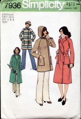 Simplicity 7936 Sewing Pattern (Vintage) UNCUT
