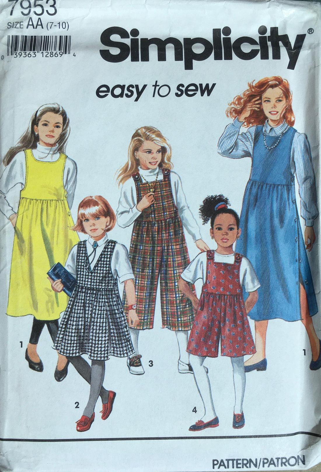 Simplicity 7953 Sewing Pattern (Vintage) UNCUT