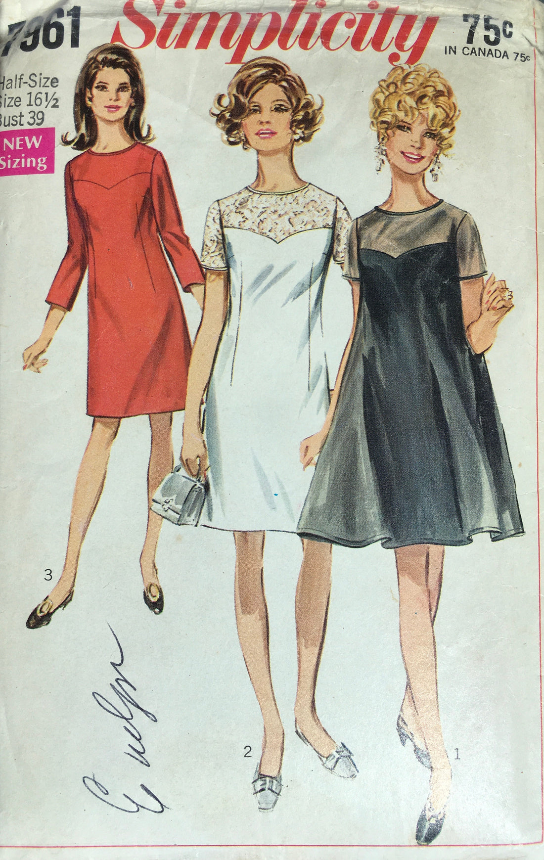 Simplicity 7961 Sewing Pattern (Vintage) CUT