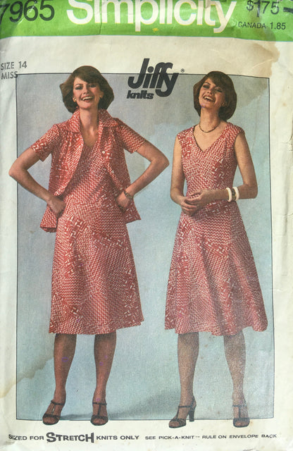 Simplicity 7965 Sewing Pattern (Vintage) CUT