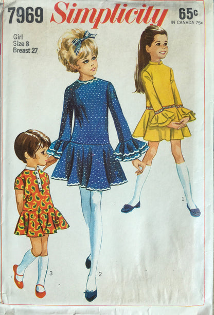 Simplicity 7969 Sewing Pattern (Vintage) UNCUT/CUT
