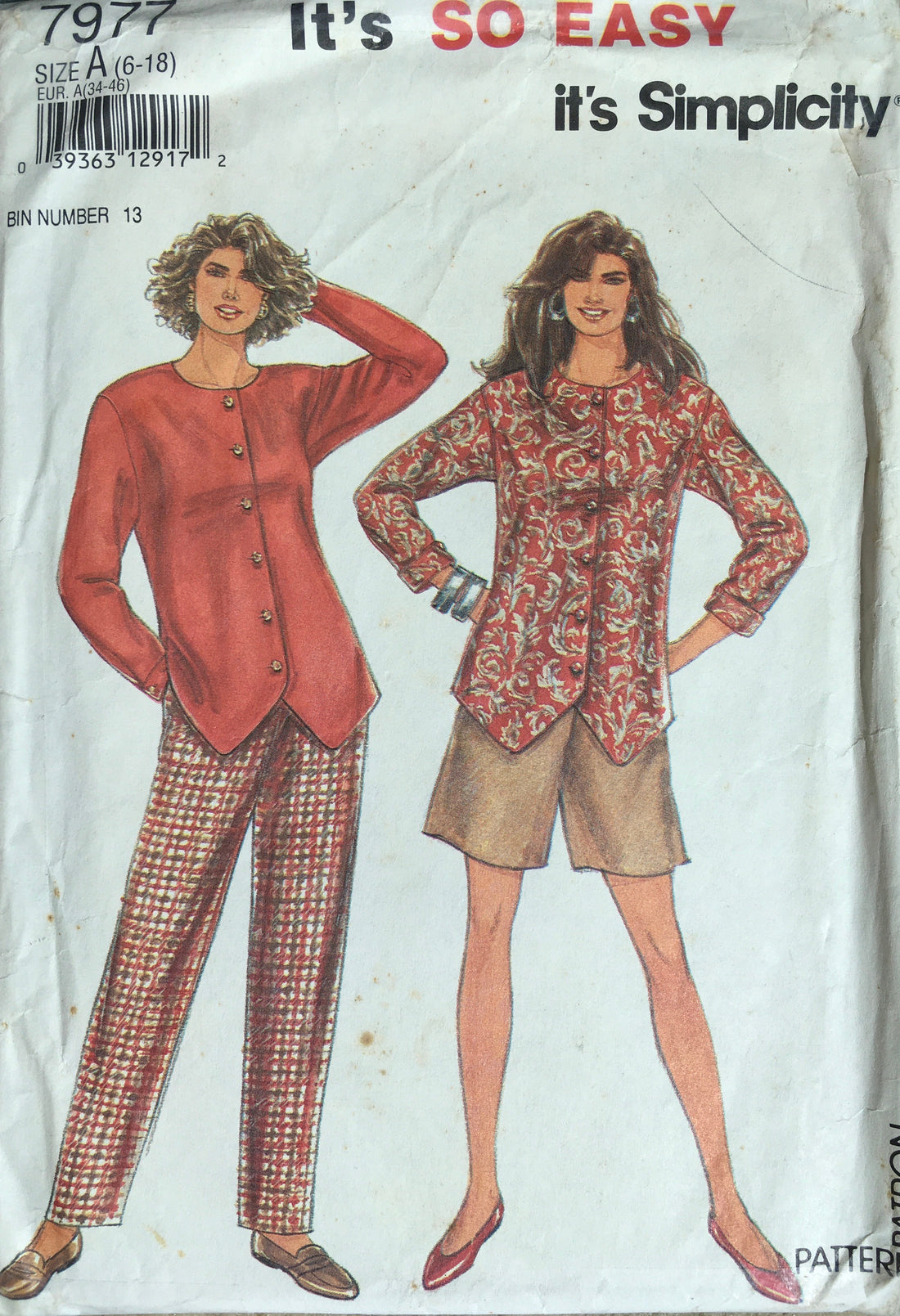 Simplicity 7977 Sewing Pattern (Vintage) UNCUT
