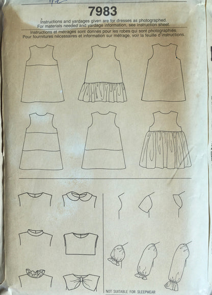 Simplicity 7983 Sewing Pattern (Vintage) UNCUT