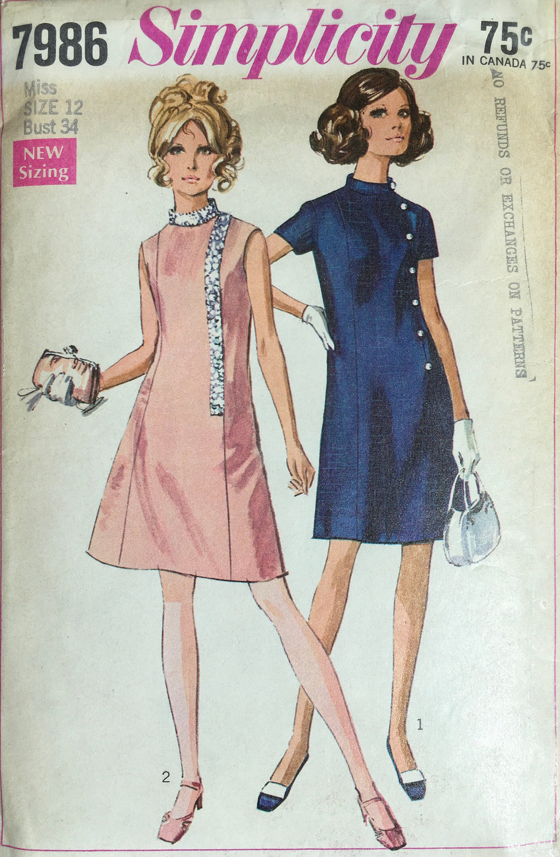 Simplicity 7986 Sewing Pattern (Vintage) UNCUT