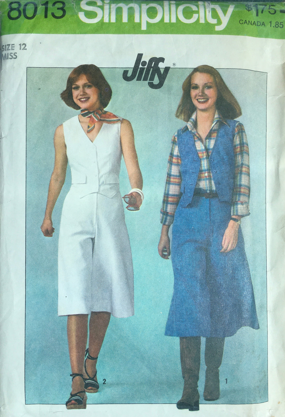 Simplicity 8013 Sewing Pattern (Vintage) CUT
