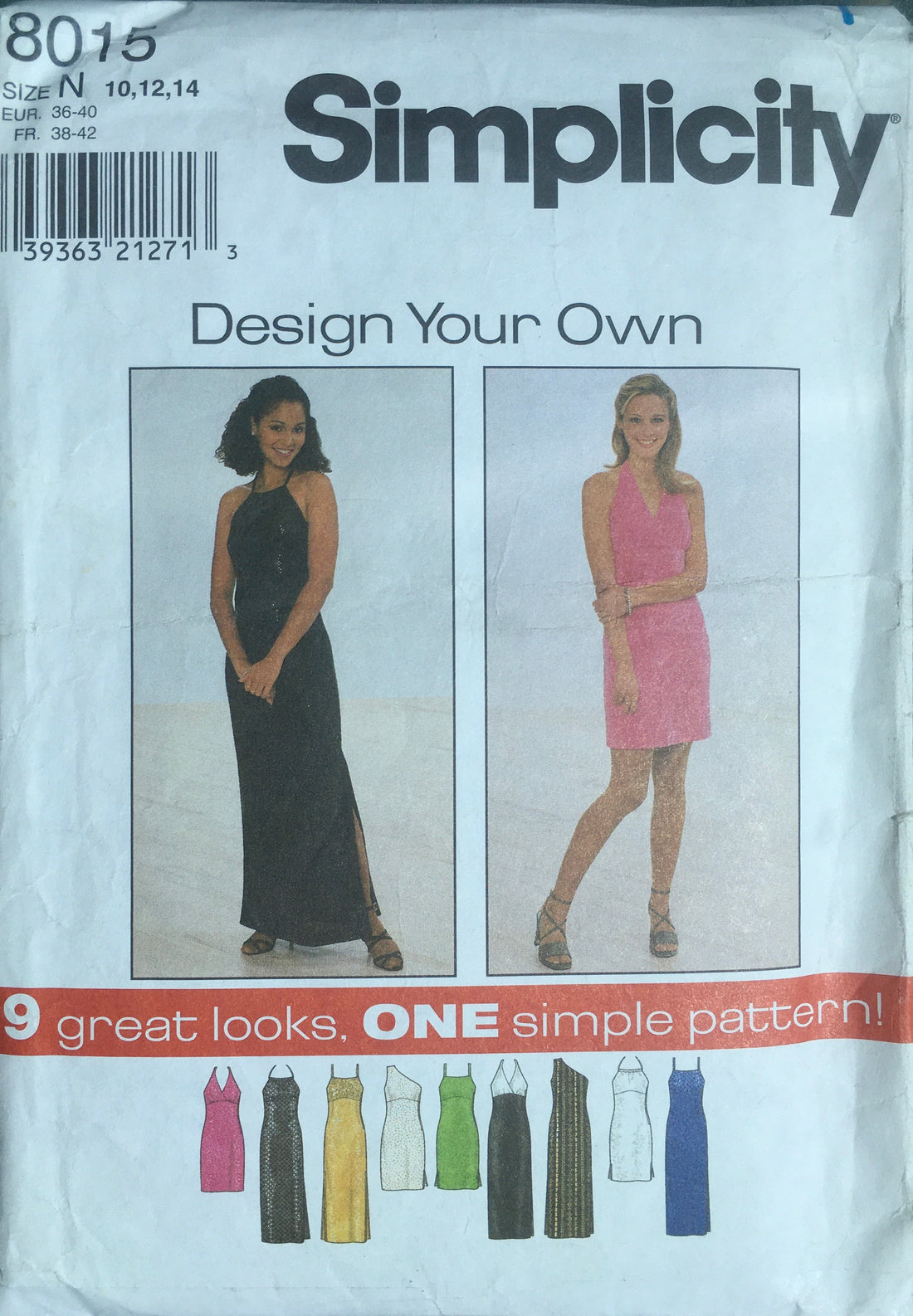 Simplicity 8015 Sewing Pattern (Vintage) CUT