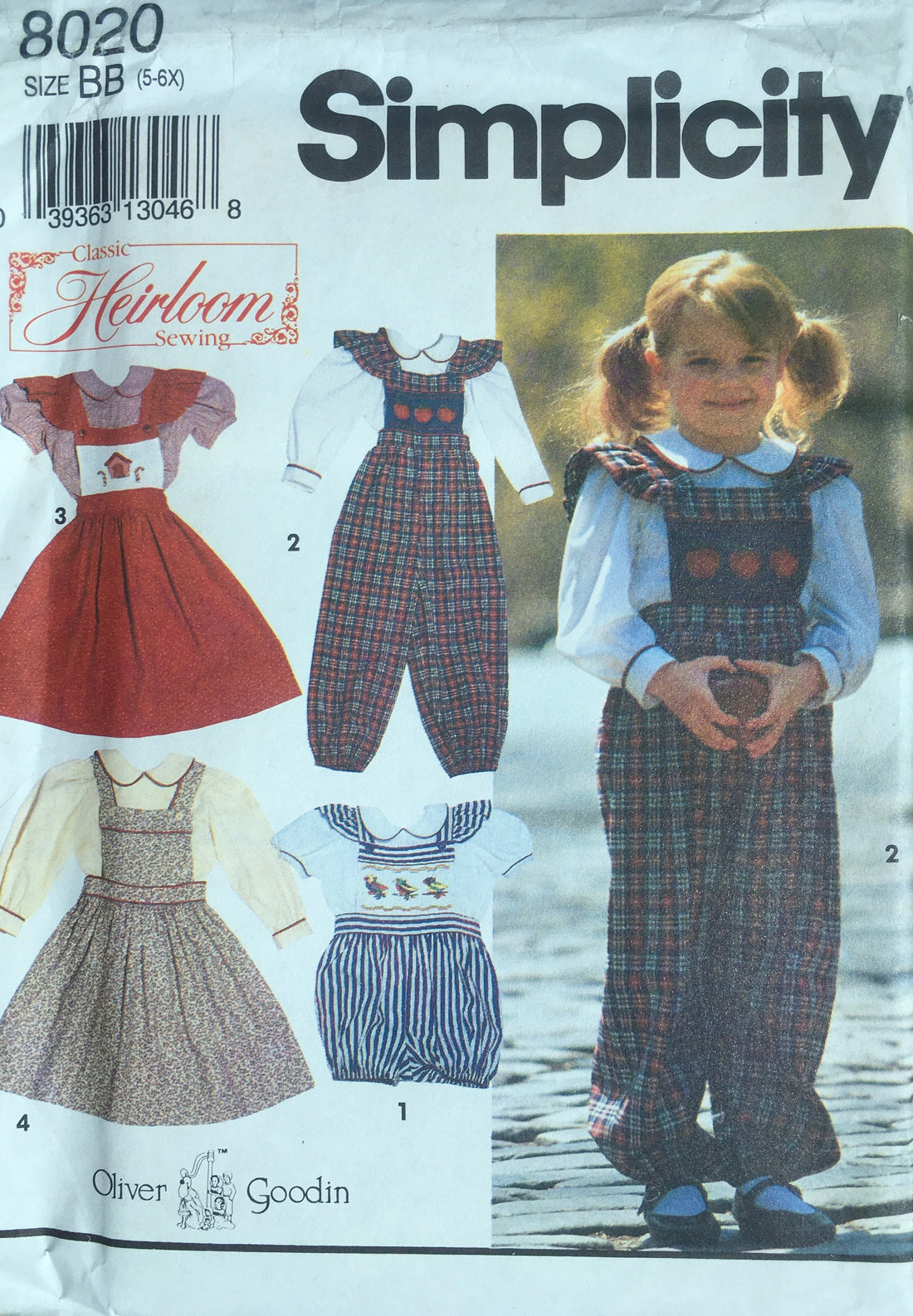 Simplicity 8020 Sewing Pattern (Vintage) UNCUT