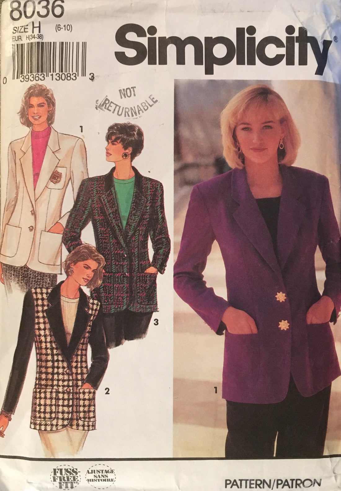 Simplicity 8036 Sewing Pattern (Vintage) CUT