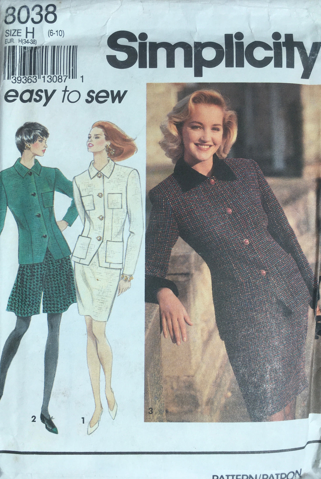 Simplicity 8038 Sewing Pattern (Vintage) UNCUT