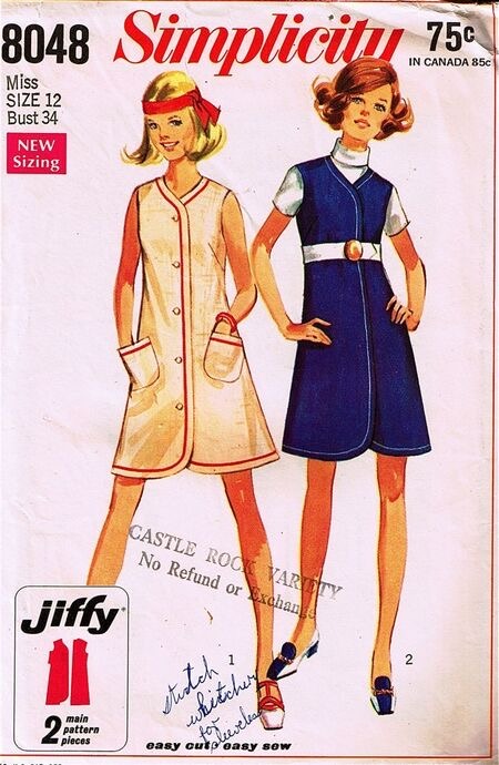 Simplicity 8048 Sewing Pattern (Vintage) UNCUT