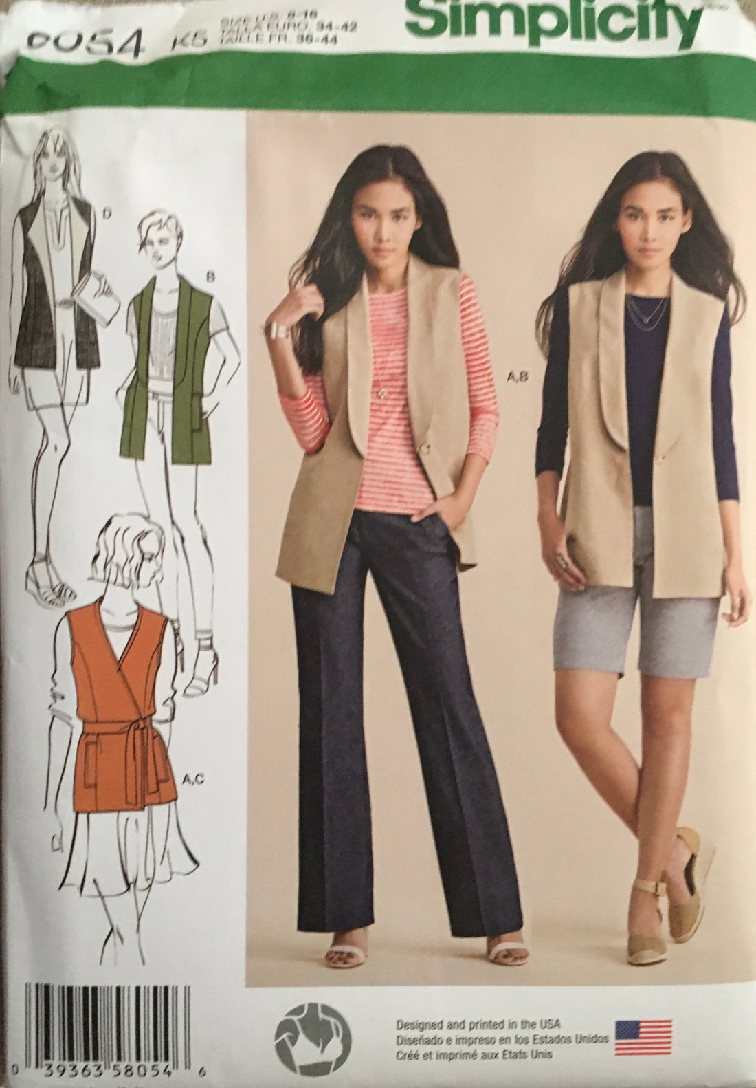 Simplicity 8054 Sewing Pattern UNCUT