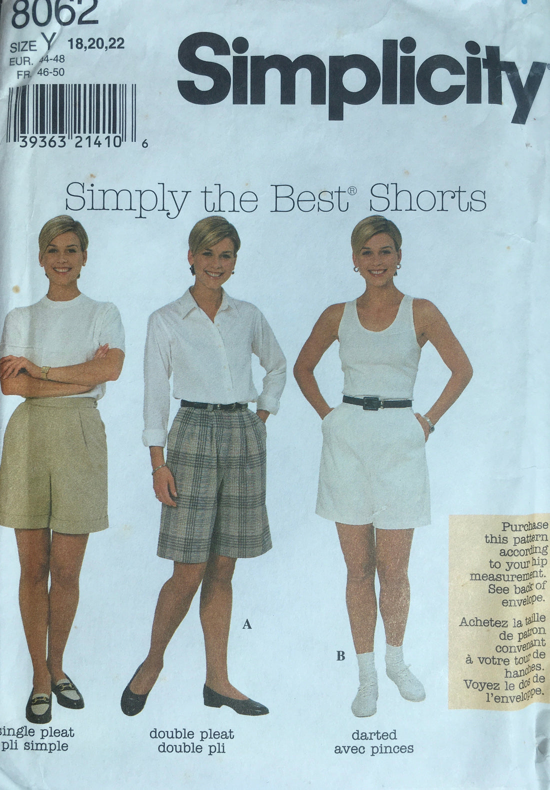 Simplicity 8062 Sewing Pattern (Vintage) UNCUT
