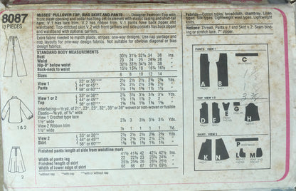 Simplicity 8087 Sewing Pattern (Vintage) CUT