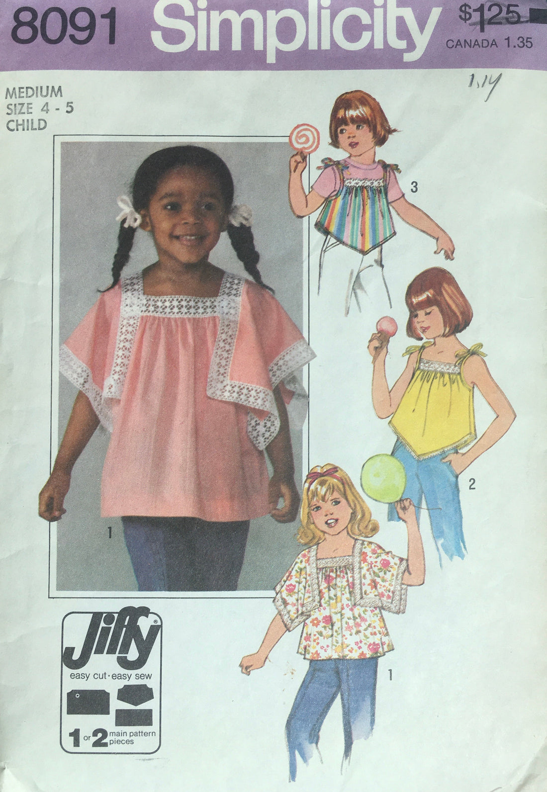 Simplicity 8091 Sewing Pattern (Vintage) CUT