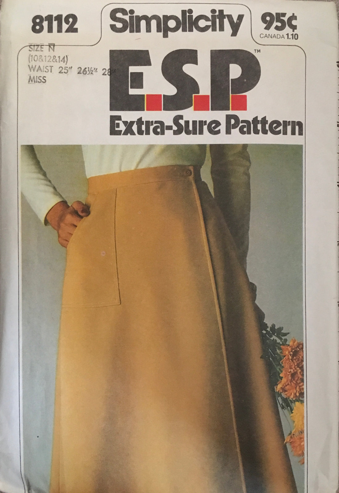 Simplicity 8112 Sewing Pattern (Vintage) UNCUT/CUT