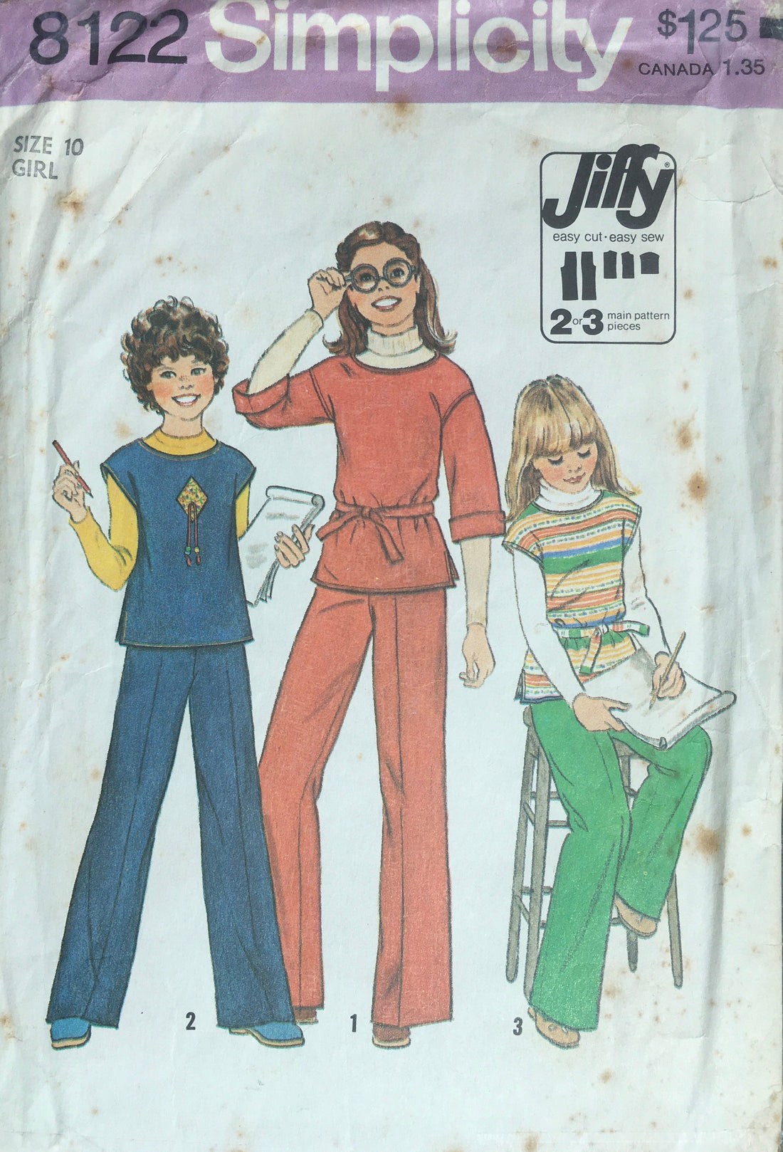 Simplicity 8122 Sewing Pattern (Vintage) CUT