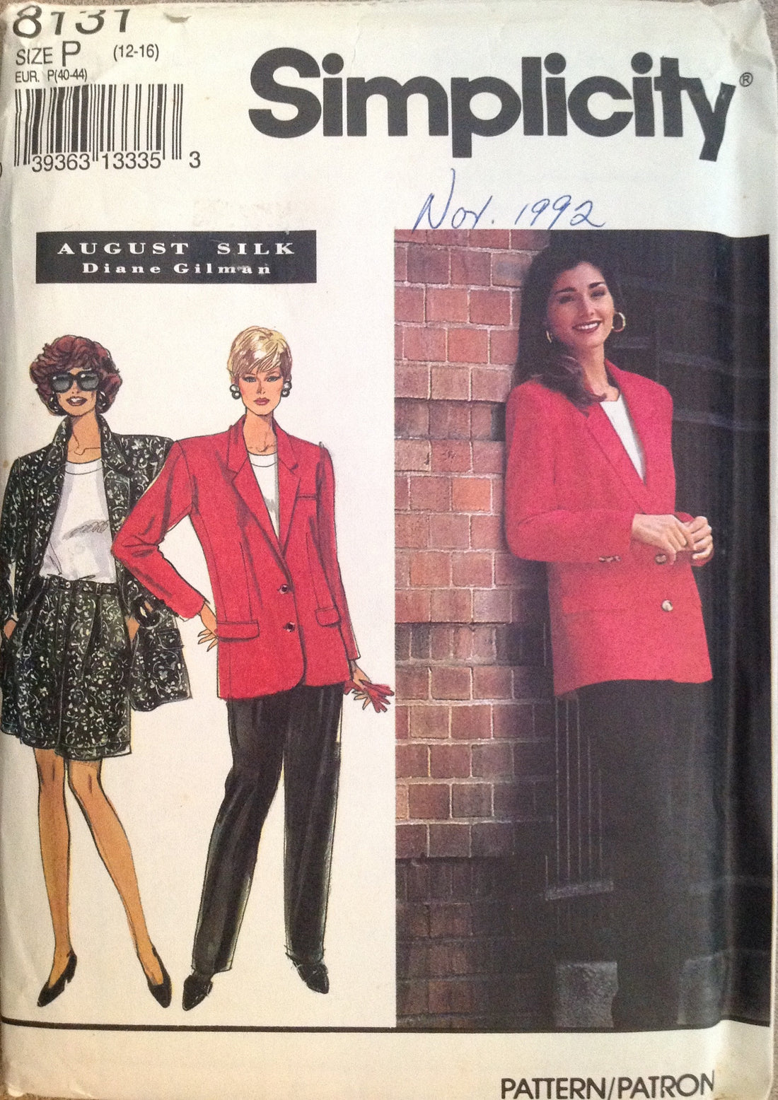 Simplicity 8131 Sewing Pattern (Vintage) UNCUT