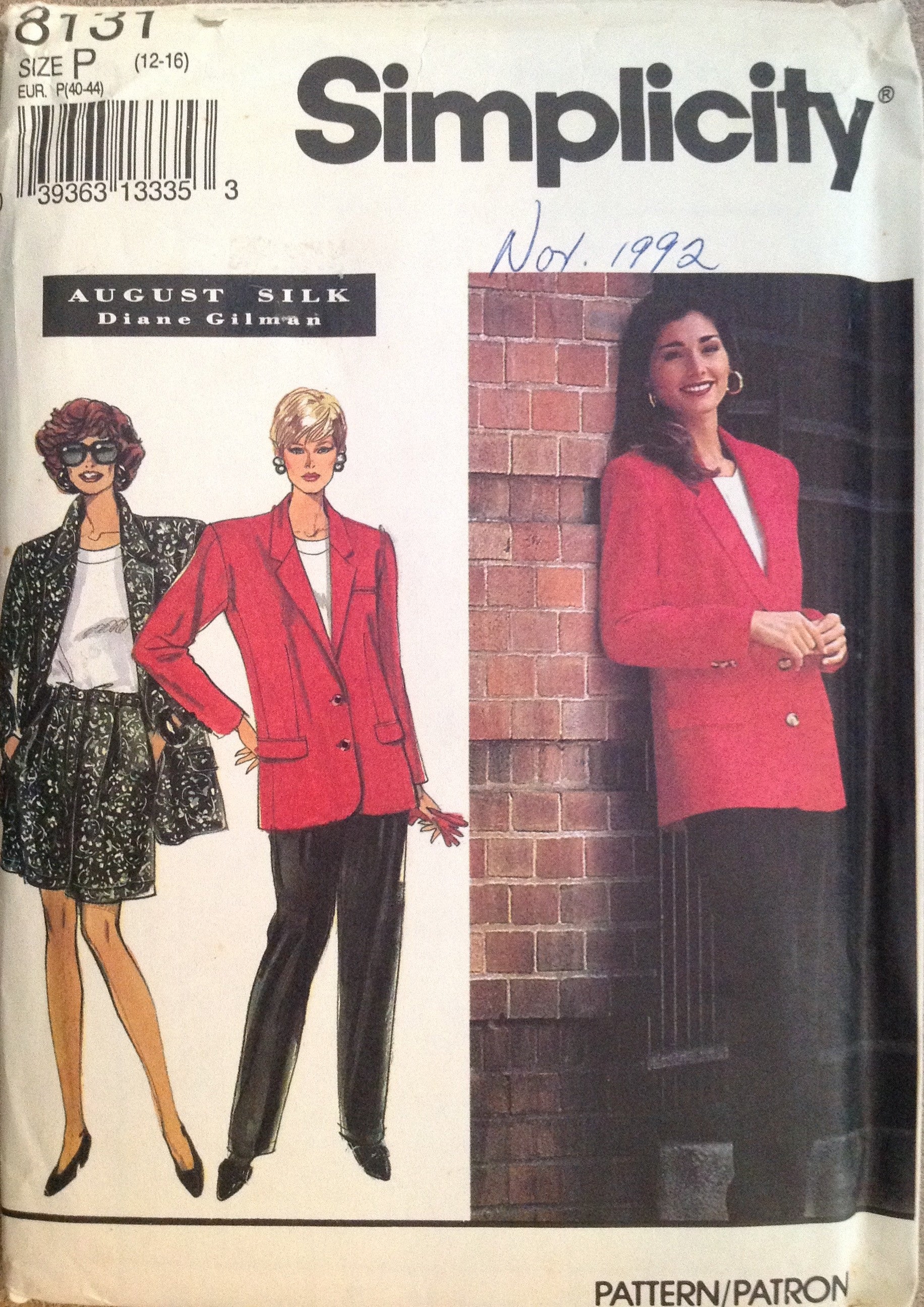 Simplicity 8131 Sewing Pattern (Vintage) UNCUT