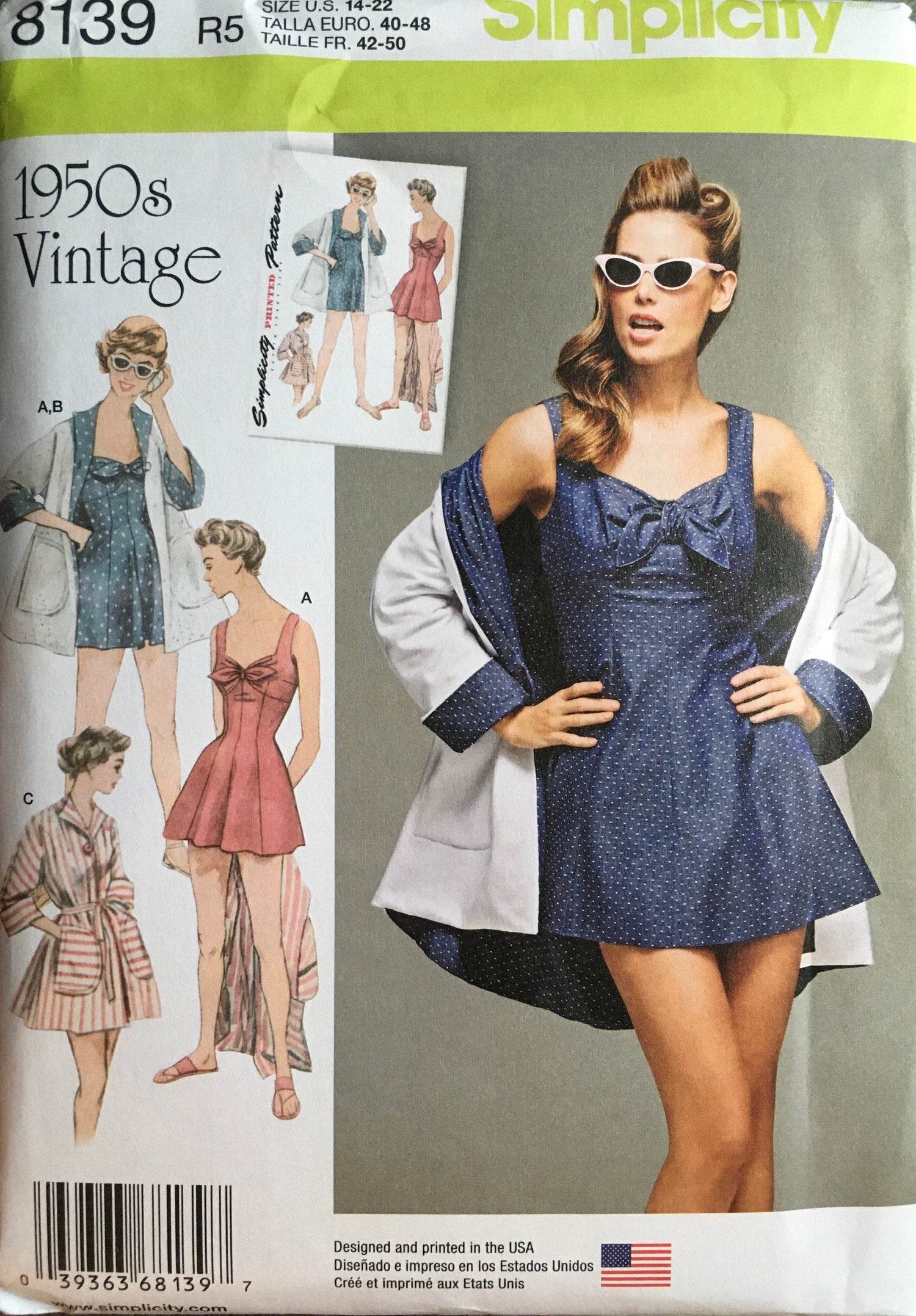 Simplicity 8139 Sewing Pattern UNCUT