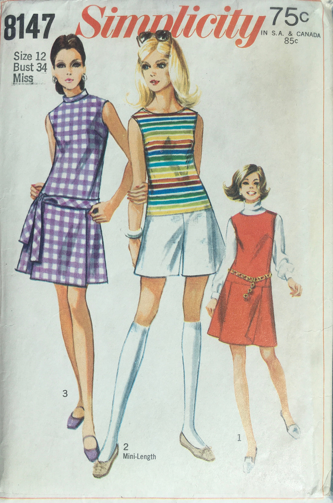 Simplicity 8147 Sewing Pattern (Vintage) CUT