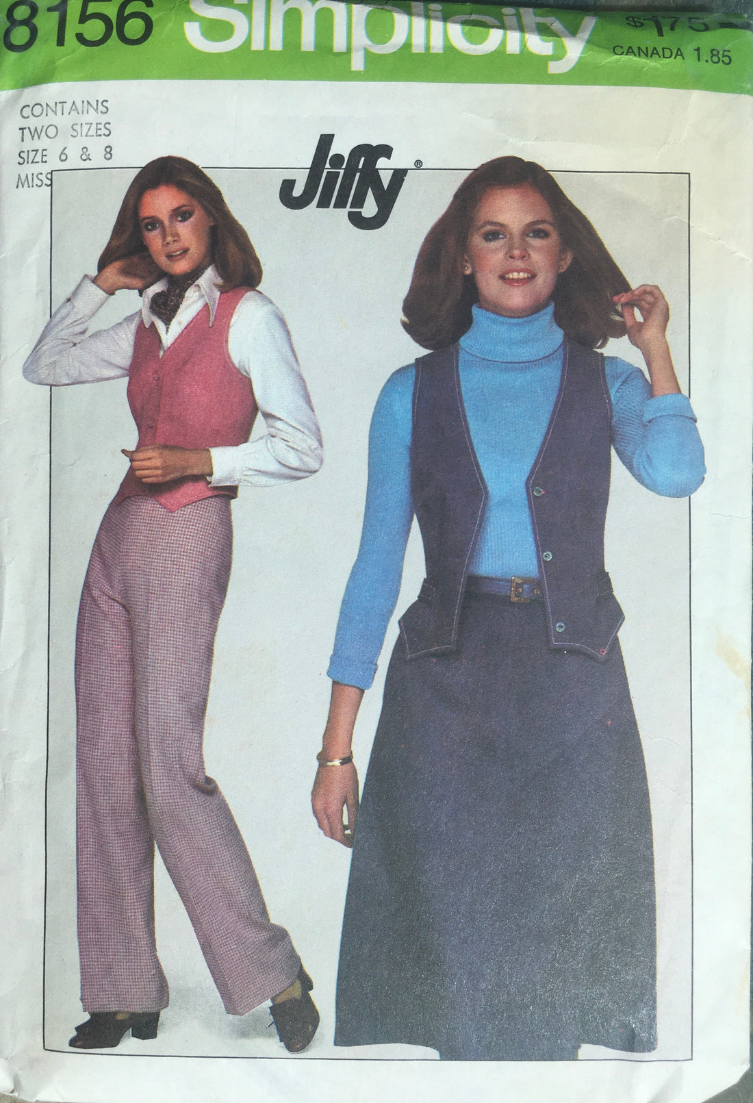 Simplicity 8156 Sewing Pattern (Vintage) CUT
