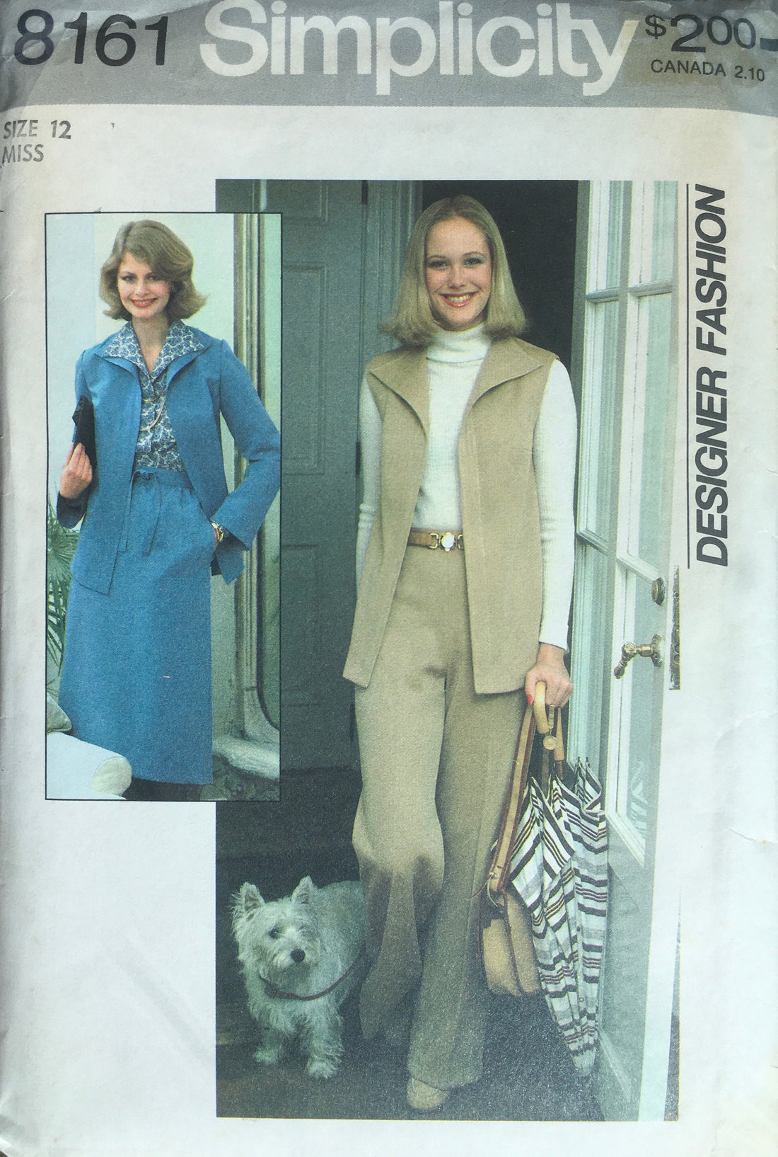 Simplicity 8161 Sewing Pattern (Vintage) CUT