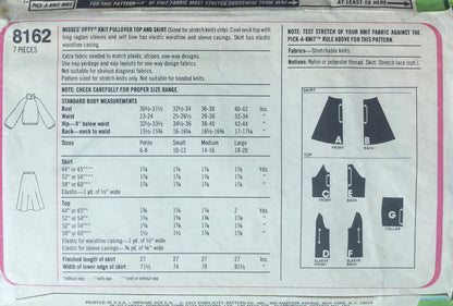 Simplicity 8162 Sewing Pattern (Vintage) CUT