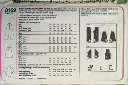 Simplicity 8169 Sewing Pattern (Vintage) UNCUT/CUT