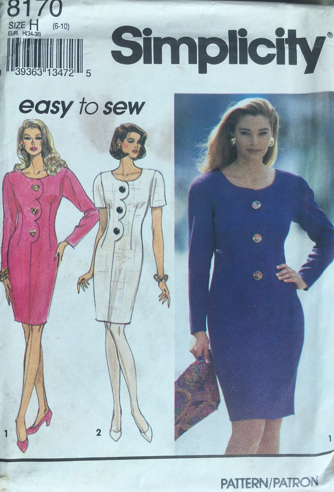 Simplicity 8170 Sewing Pattern (Vintage) UNCUT