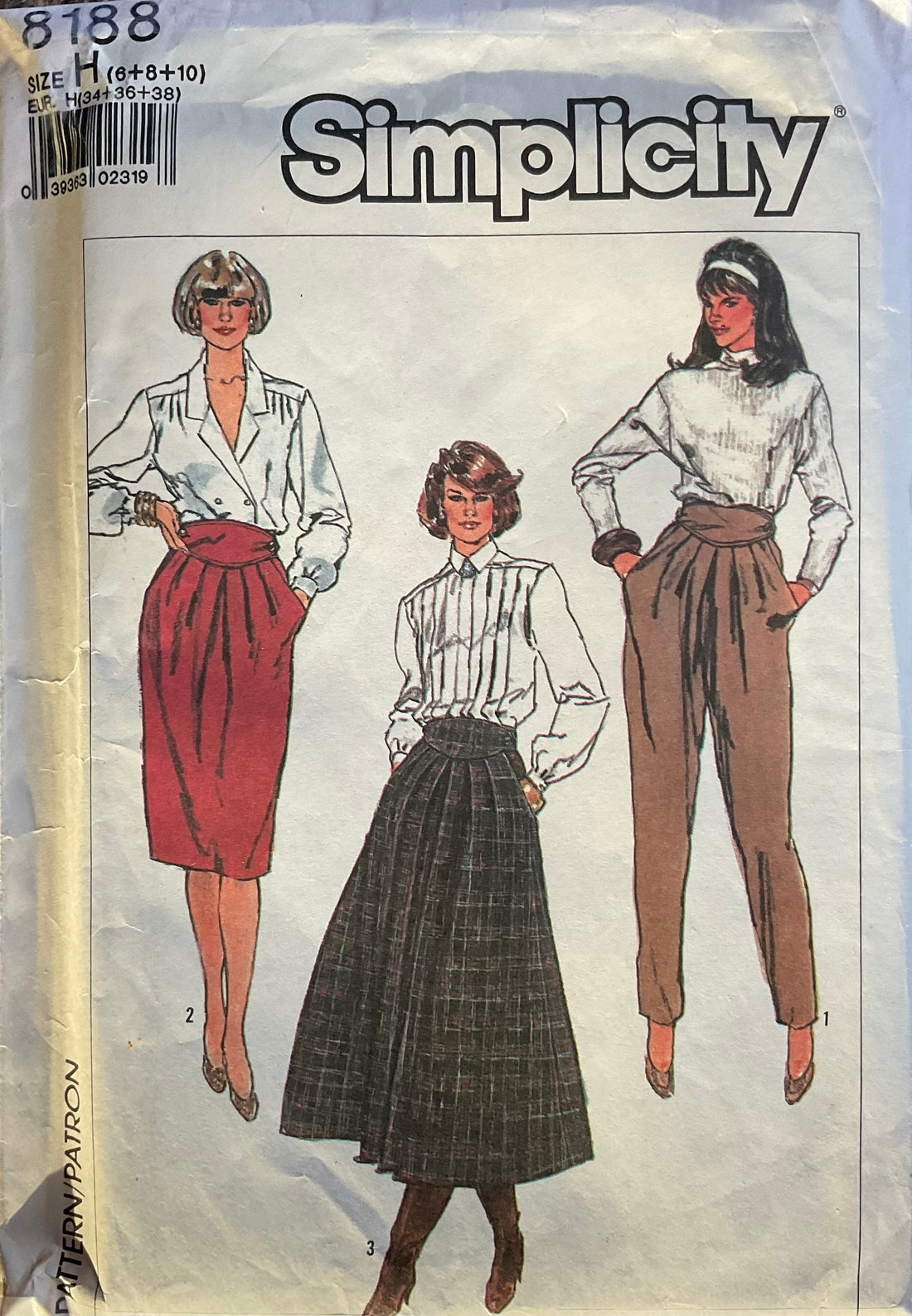 Simplicity 8188 Sewing Pattern (Vintage) UNCUT