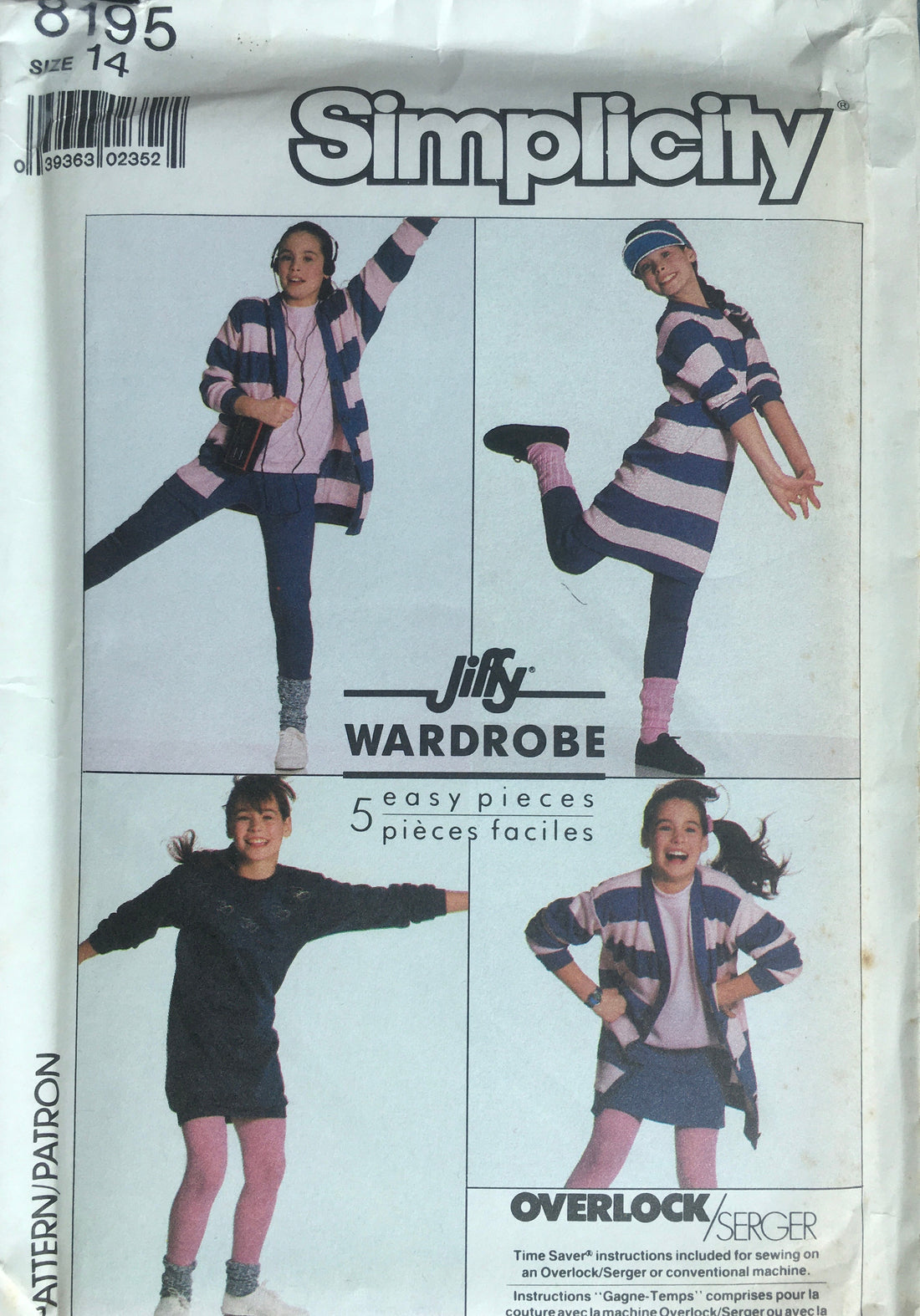 Simplicity 8195 Sewing Pattern (Vintage) UNCUT