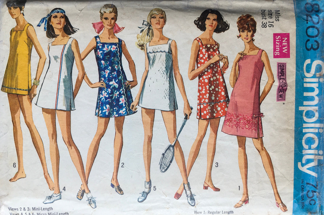 Simplicity 8203 Sewing Pattern (Vintage) CUT