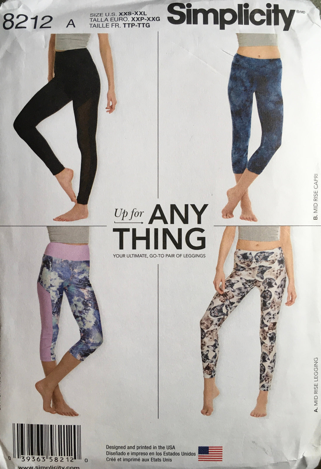 Simplicity 8212 Sewing Pattern UNCUT