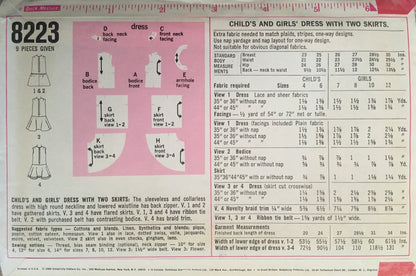 Simplicity 8223 Sewing Pattern (Vintage) UNCUT/CUT