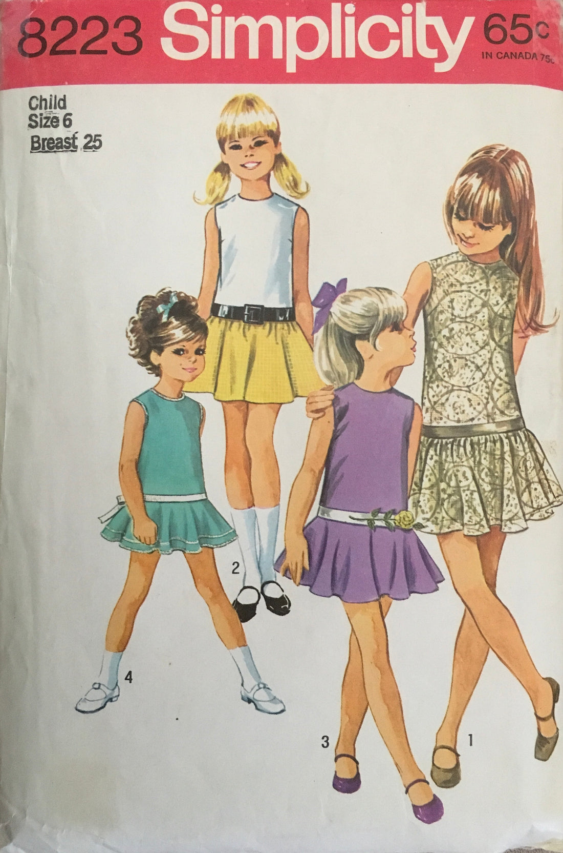Simplicity 8223 Sewing Pattern (Vintage) UNCUT/CUT