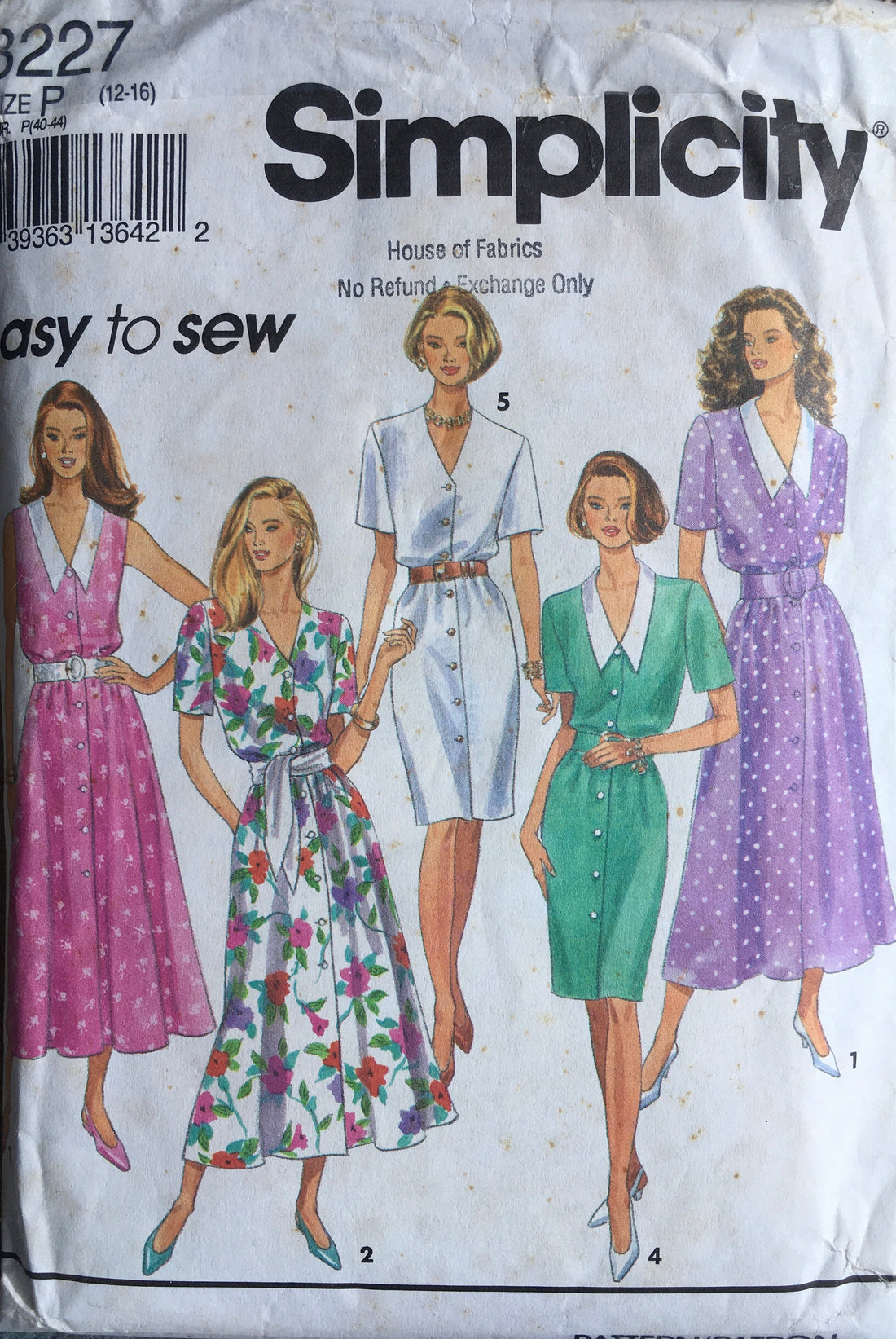 Simplicity 8227 Sewing Pattern (Vintage) CUT
