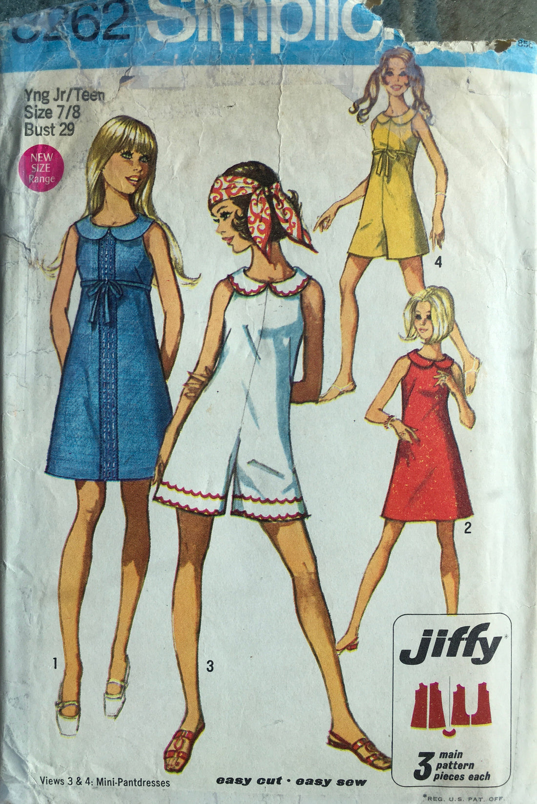 Simplicity 8262 Sewing Pattern (Vintage) CUT