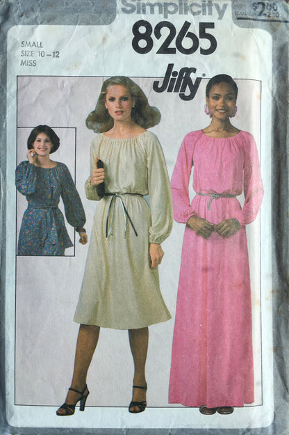 Simplicity 8265 Sewing Pattern (Vintage) CUT
