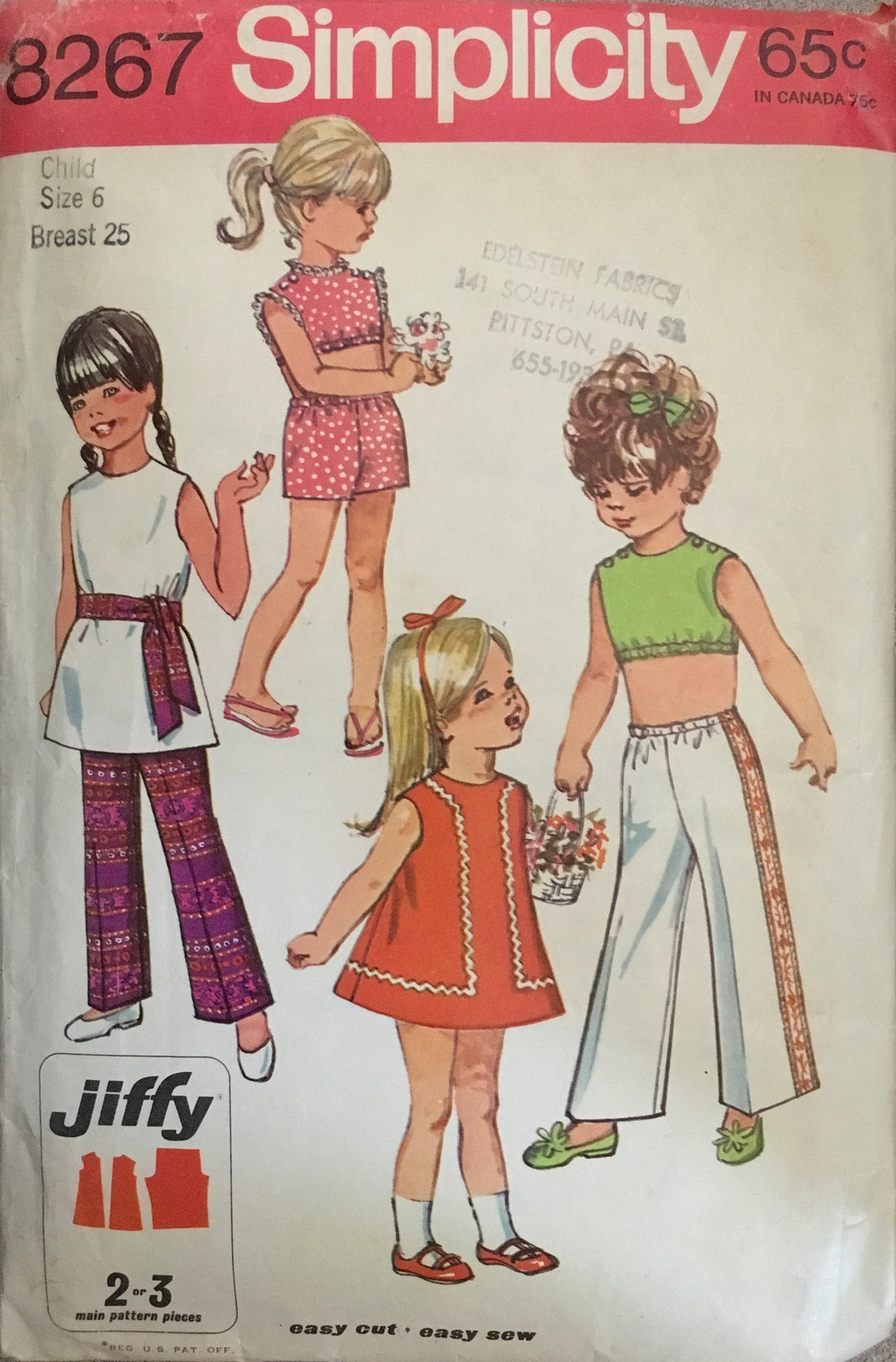 Simplicity 8267 Sewing Pattern (Vintage) CUT